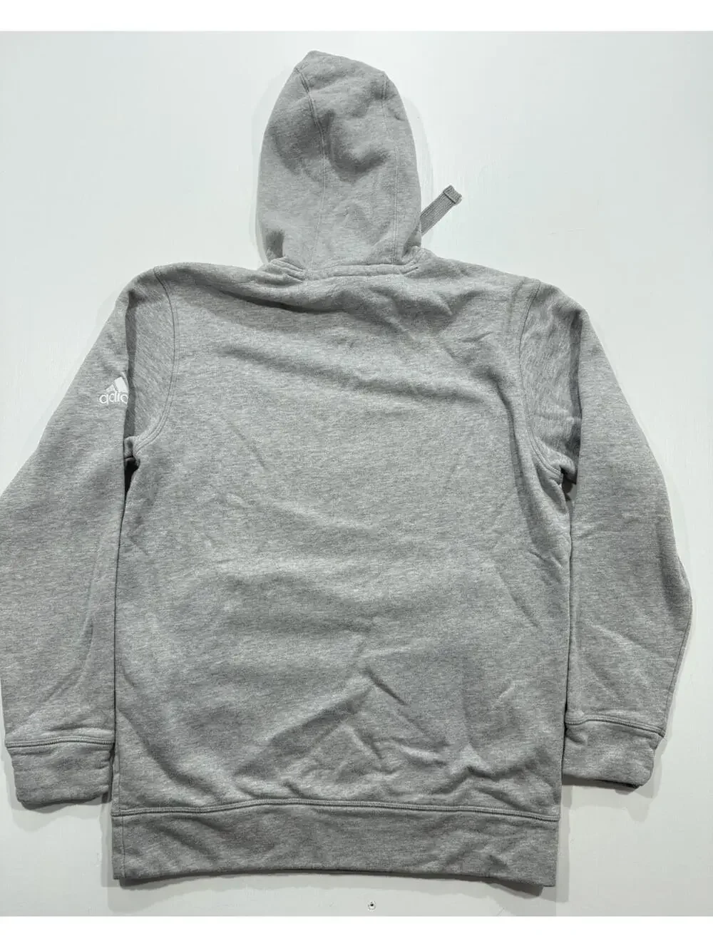 Adidas Tin Man Elite Hoodie Mens Medium Gray Pullover Fleece Sweatshirt